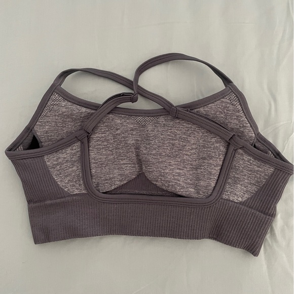Do You Even brand sports bra size small in heathered navy NWOT - Picture 3 of 3